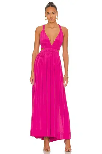 Magali Pascal Jillian Maxi Dress in Berry Size M
