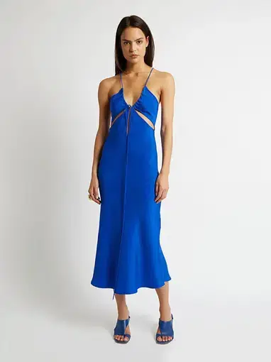 Christopher Esber Triquetra Cami Dress Cobalt Size 8