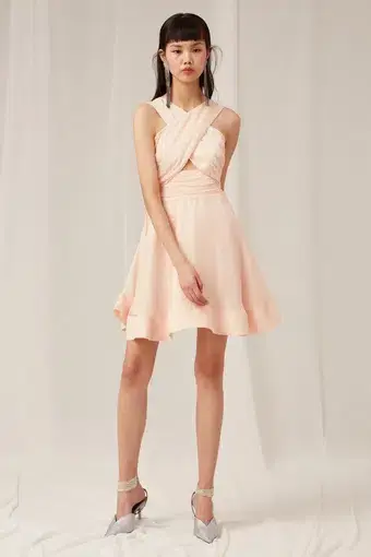 Keepsake In Knots Mini Dress Pink Size L / Au 12