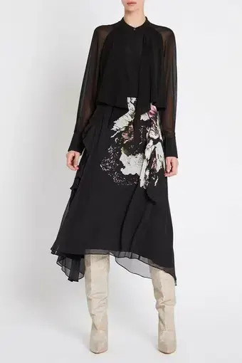 Sass and Bide Bloom Skirt Print Size 40 / Au 10