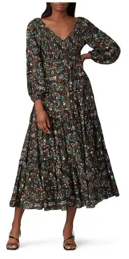 Rixo Brooke Paisley Dress Print Size S / Au 10