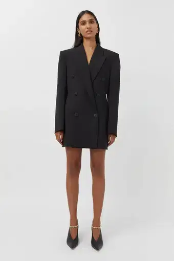 Camilla and Marc Portman Tailored Cut Out Blazer Dress Black Size 10