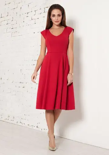 Alie Street Olivia Midi Dress Chilli Pepper Red Size 16