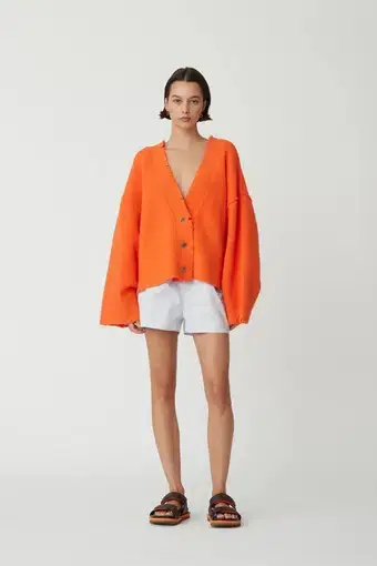 Blanca Pepa Cardigan Orange Size 6 