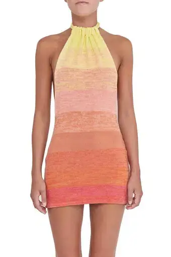 Bamba Swim Bounty Mini Dress Sunset Size XS