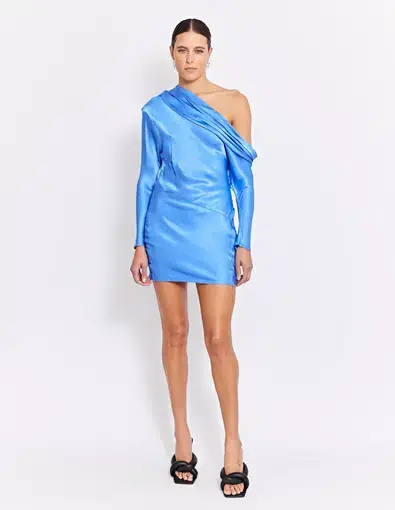 Pfeiffer Yazmin Mini Dress Blue Size 12