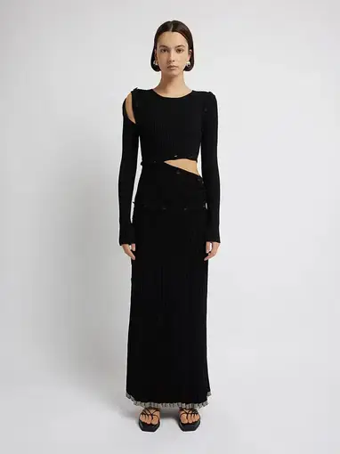 Christopher Esber Deconstruct Dress Black Size 8