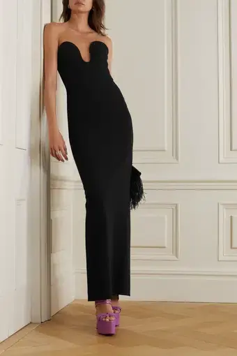 Solace London Audrey Maxi Dress Black Size 8