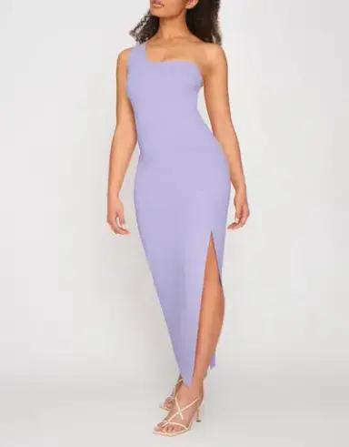 By Johnny Grace One Shoulder Maxi Dress Lilac Purple Size XL / Au 14