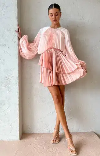 Acler Barnard Dress Gradient Pink Size 8