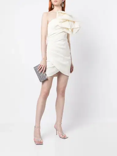 Rachel Gilbert Evana Mini Dress White Size 10