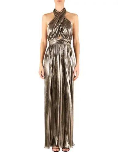 Carla Zampatti Monroe Gown Gold Size XS