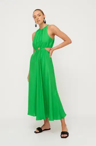 Sheike Gallery Maxi Dress Green Size 10