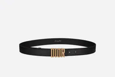 Dior 2022 D Fence Belt Black 80cm