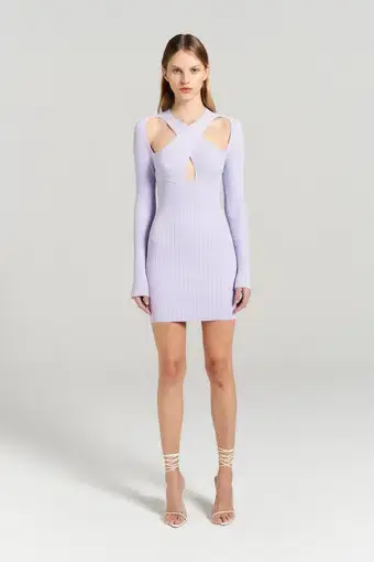 Henne Ollie Knit Dress Lilac Size 10 / M