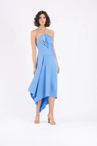 One Fell Swoop Lily Midi Dress Azure Size 8