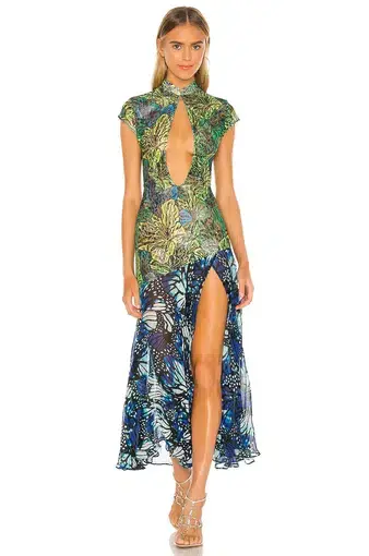 Kim Shui Lace Butterfly Dress Print Size 6 