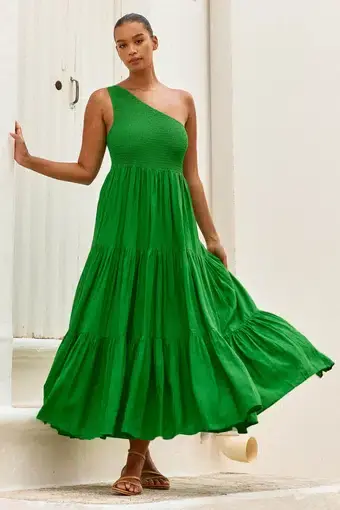 Mister Zimi Lola Maxi Dress In Apple Green Size 8