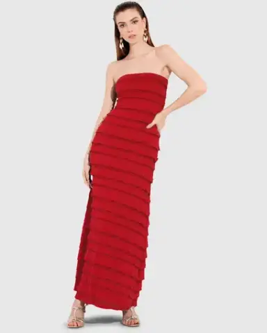 Sacha Drake Maddison Maxi Dress In Red Size 10