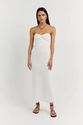 Dissh Anika Knit Midi Dress Off White Size 4 / XXS
