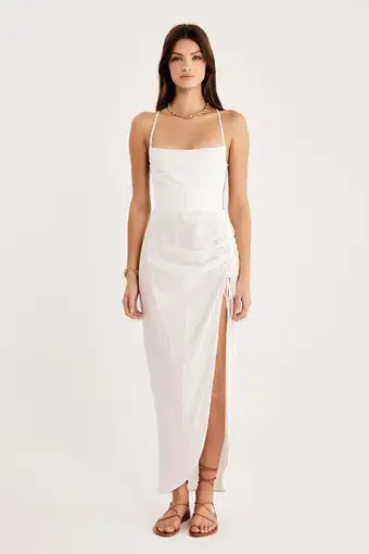 Rumer the Label Loulou Maxi Dress White Size M / Au 10