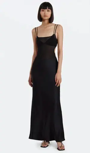 Bec & Bridge Lindsey Cut Out Maxi Dress Black Size 6 / XS