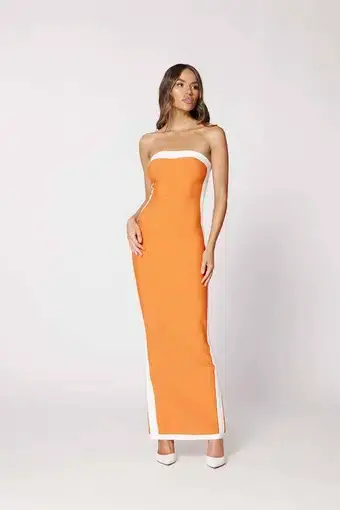 Bianca & Bridgett Ashley Midi Dress Orange Size 6