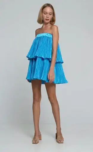 Lidee Rêveries Mini Dress Cloud Blue Size 8 / S 