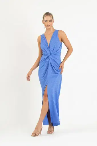 One Fell Swoop Gaia Maxi Dress Viola Blue Size 6