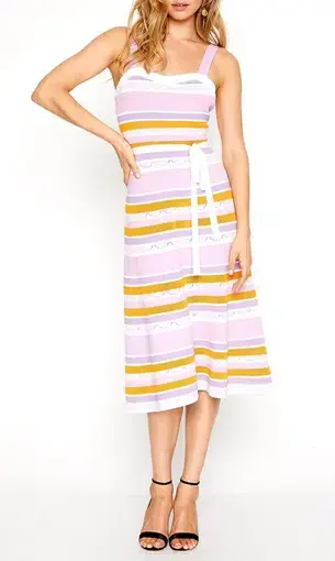 Alice McCall Go Go Dress Multi Stripe Size 6