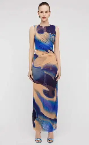 Scanlan Theodore Italian Watercolour Print Dress Multi Size 10