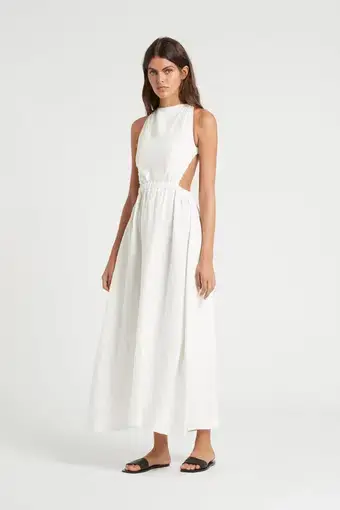 Sir The Label Alena Dress White Size 8 