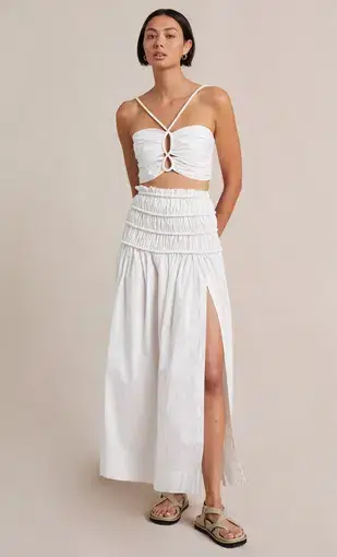 Bec & Bridge Eli Maxi Skirt White Size 8 / S