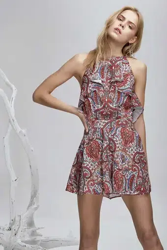 Finders Willow Playsuit Print Size S/Au 8
