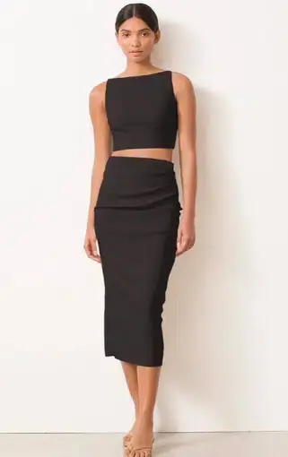 Bec and Bridge Raphaela Midi Skirt Black Size 10