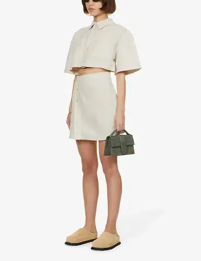 Jacquemus La Robe Arles Short Dress Beige Size 10 