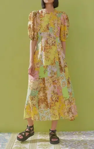 Alemais Matilde Midi Dress Print Size 6