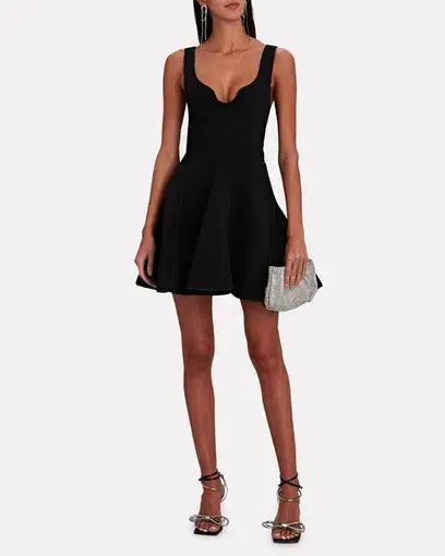 Acler Gower Mini Dress Black Size 8