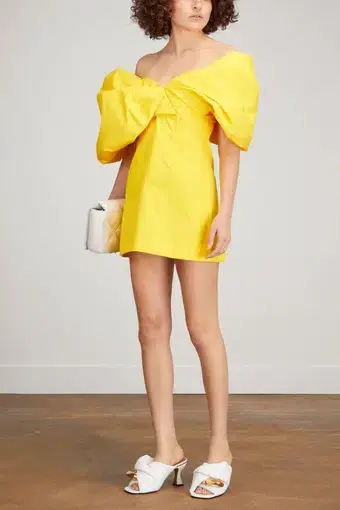 Rachel Gilbert Xavier Mini Dress Yellow Size 10
