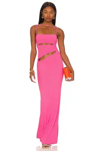Camila Coelho Hayley Maxi Dress in Hot Pink Size S/Au 8