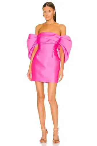 Solace London Elina Mini Dress in Pink Size 2/Au 8 