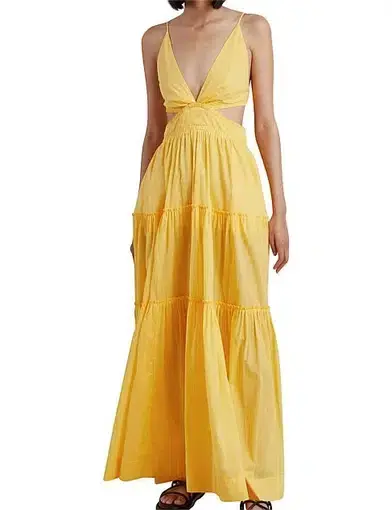 Bec & Bridge Carla V Maxi Dress in Straw Yellow

 Size 6 / XS