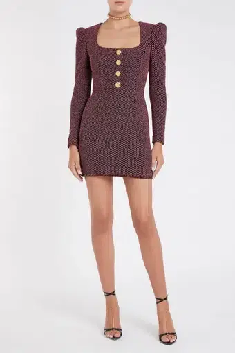 Rebecca Vallance Charlotte Button Down Mini Dress Stripe Size AU 12