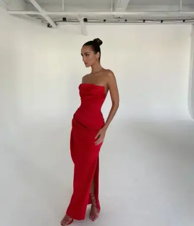 House of CB Adrienne Gown Red Size 6 