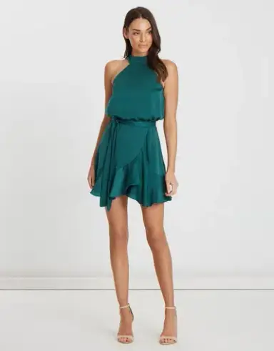 Tussah Hamptons Dress Green Size 10 