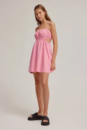 Venroy Cut Out Mini Dress Pink Size XS / Au 6
