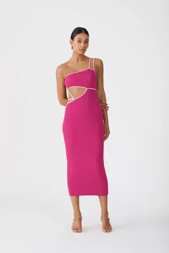 San Sloane Nathalya Midi Dress Pink Size 6 / XS