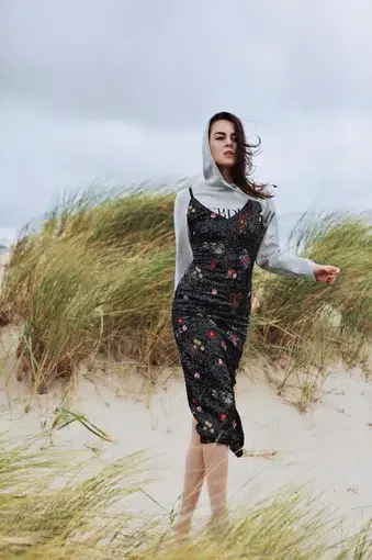 Erdem X H&M Sequin Midi Dress Floral Size 8