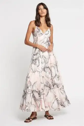 Sass & Bide The Everlasting Sleeveless Maxi Dress Floral Size 10