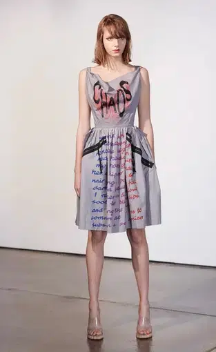 Vivienne Westwood Anglomania Chaos Dress Print Size 10